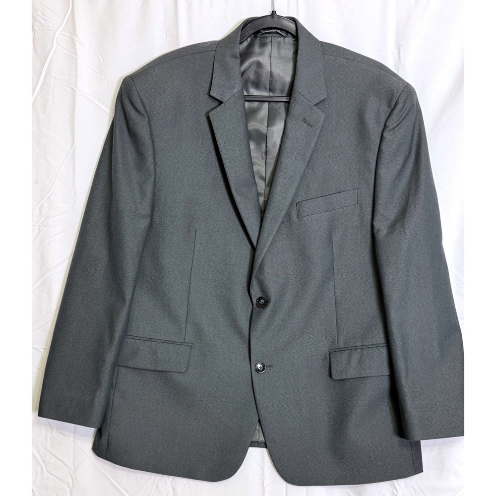 Michael Kors Mens Grey Wool Blend Suit Blazer Jacket 44S